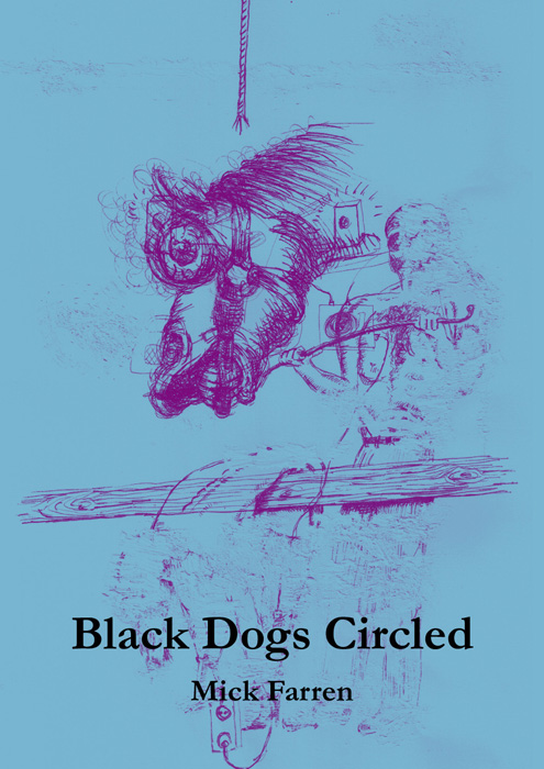 Black dogs circled