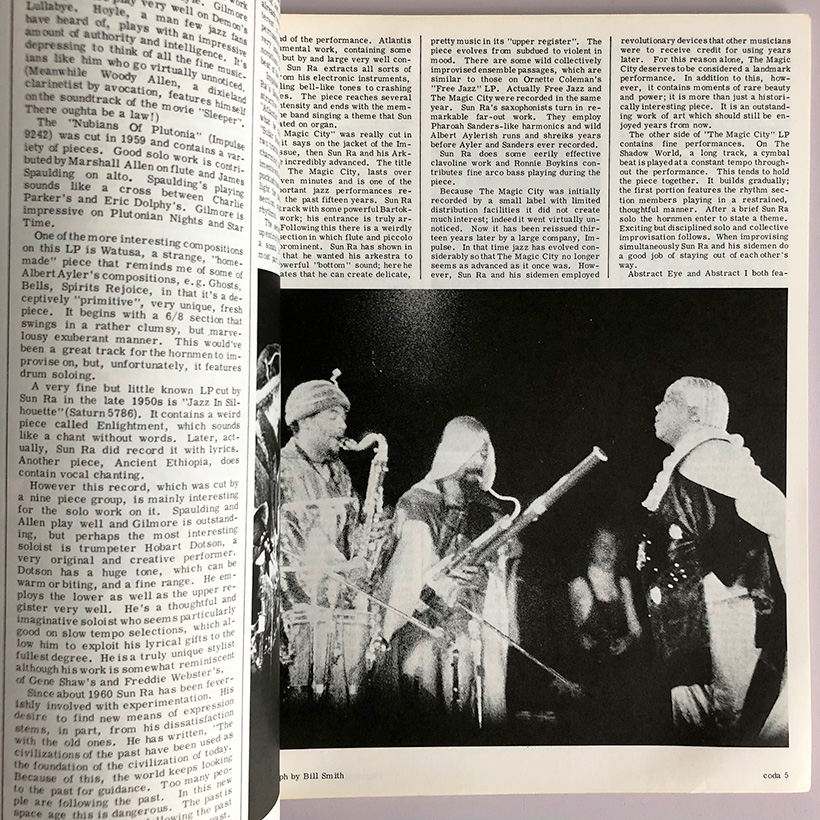 Coda Vol. 12, No. 7, June/July 1975 (Sun Ra/John Gilmore)