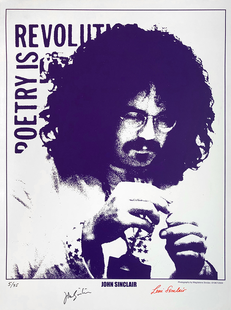 John & Leni Sinclair - Poetry is Revolution Poster
