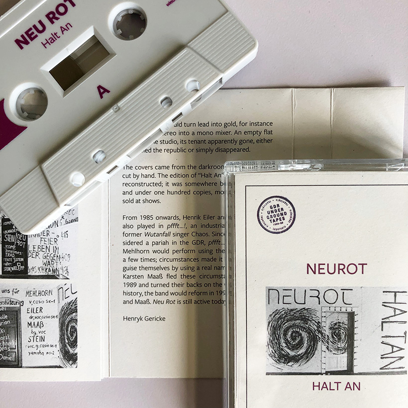 New from tapetopia: Neu Rot – Halt An