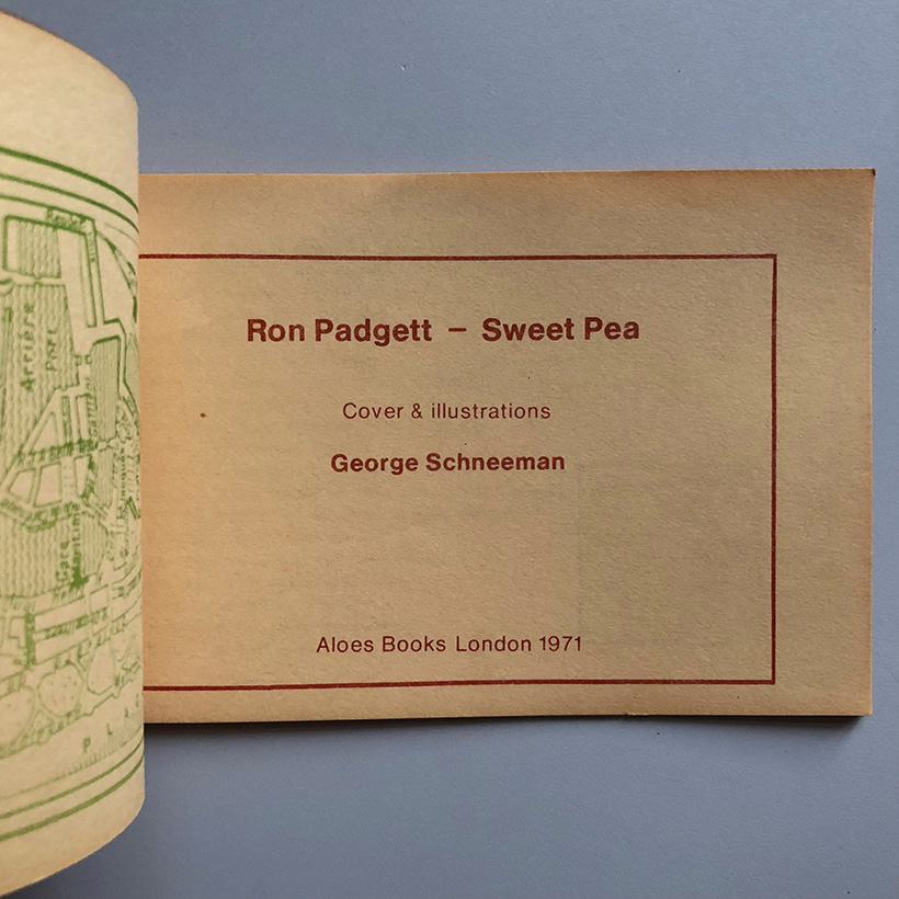 Ron Padgett – Sweet Pea