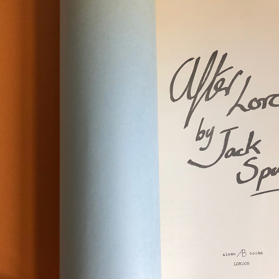 New in: Jack Spicer’s After Lorca