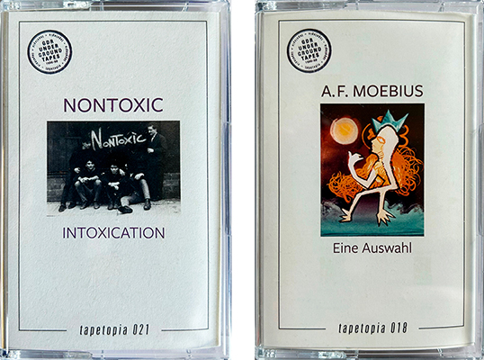 Two new tapetopia cassettes: A.F Moebius & Nontoxic
