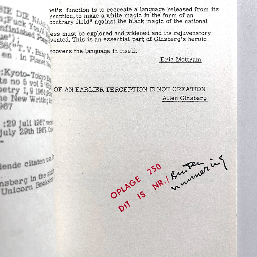 New Collectible: Allen Ginsberg – De Verandering